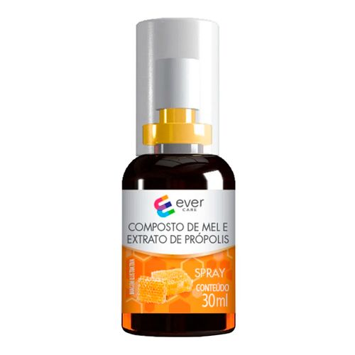 Composto de Mel e Extrato de Própolis Ever Care Spray 30ml Composto de Mel e Extrato de Própolis Ever Care Spray 30ml