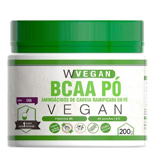 Aminoácido Bcaa em Pó 8:1:1 Sabor Uva - Wvegan - 200g Aminoácido Bcaa em Pó 8:1:1 Sabor Uva - Wvegan - 200g