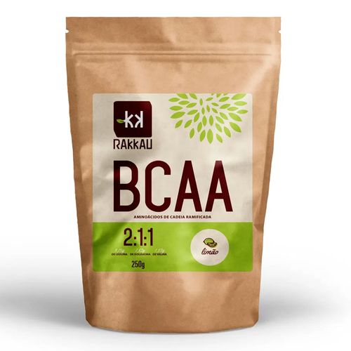 Aminoácido em Pó Bcaa 2:1:1 - Limão - Rakkau - 250g Aminoácido em Pó Bcaa 2:1:1 - Limão - Rakkau - 250g