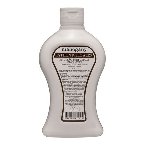 Hidratante Refil Python & Flowers Mahogany 400ml Hidratante Refil Python & Flowers Mahogany 400ml