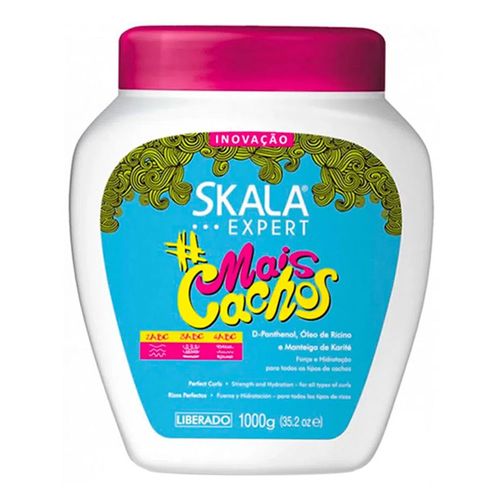 Creme Condicionador Skala Mais Cachos 1000g Creme Condicionador Skala Mais Cachos 1000g