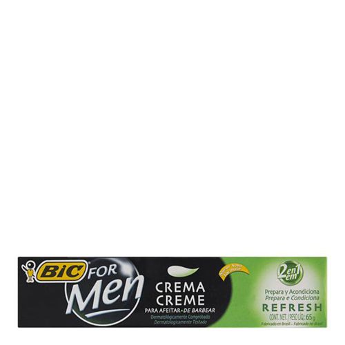 Creme de Barbear Bic Refresh 65g Creme de Barbear Bic Refresh 65g
