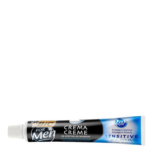 Creme de Barbear Bic Sensitive 65g Creme de Barbear Bic Sensitive 65g