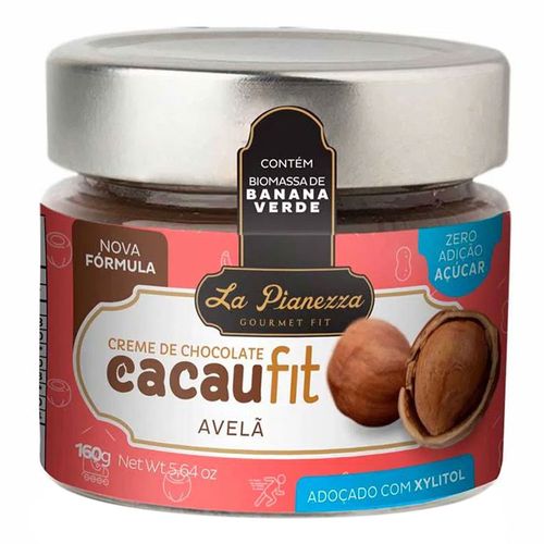 Creme De Chocolate Cacau Fit Com Avelã - La Pianezza - 160g Creme De Chocolate Cacau Fit Com Avelã - La Pianezza - 160g