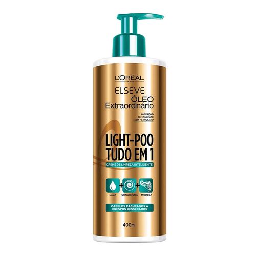 Creme de Limpeza Inteligente Elseve Light-Poo Óleo Extraordinário 400ml Creme de Limpeza Inteligente Elseve Light-Poo Óleo Extraordinário 400ml