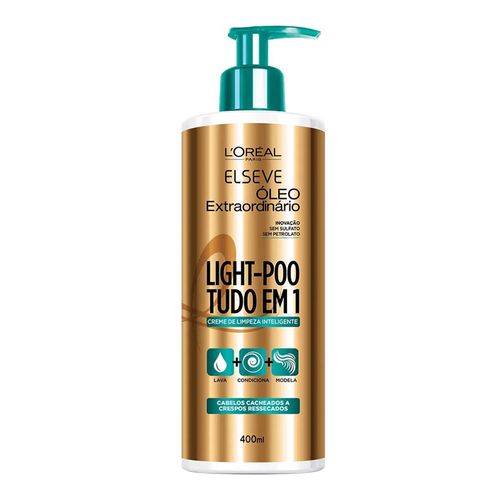 Creme de Limpeza Inteligente Elseve Light-Poo Óleo Extraordinário 400ml