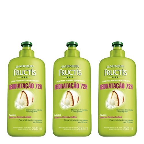 Creme de Pentear Fructis Reidratação 300g 3 Unidades Creme de Pentear Fructis Reidratação 300g 3 Unidades