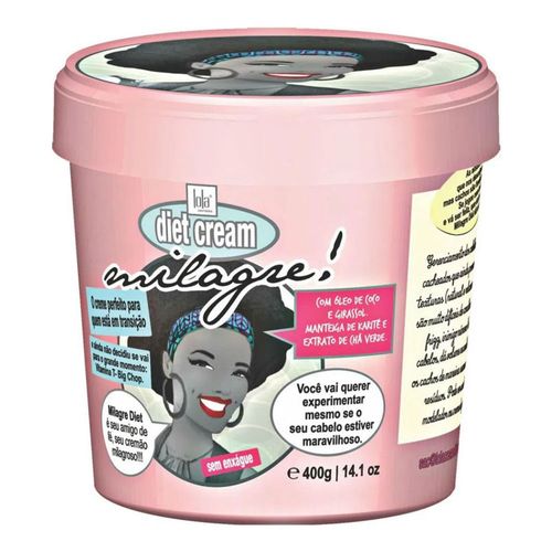 Creme de Pentear Lola Milagre Diet Cream 400g Creme de Pentear Lola Milagre Diet Cream 400g