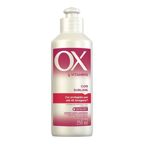 Creme de Pentear OX Vitamins Cor Sublime 250ml Creme de Pentear OX Vitamins Cor Sublime 250ml