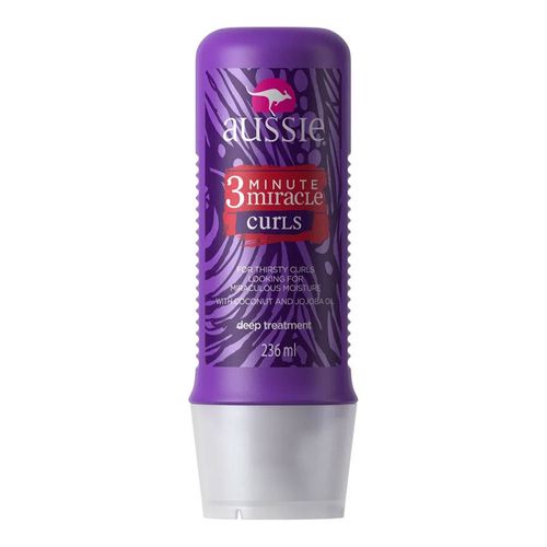 Creme De Tratamento Aussie 3 Minute Miracle Curls 236ml Creme De Tratamento Aussie 3 Minute Miracle Curls 236ml