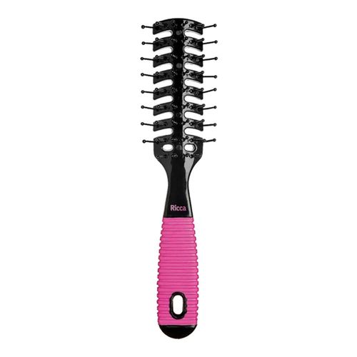 Escova De Cabelo Ricca Ventilada Black&Pink 1 Unidade