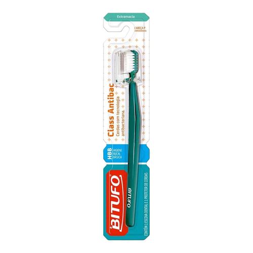 Escova Dental Bitufo Class Antibac Extra Macia