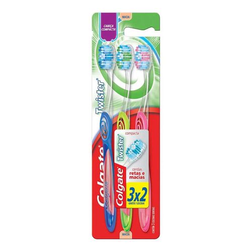 Escova Dental Colgate Twister Macia 3 Unidades Escova Dental Colgate Twister Macia 3 Unidades