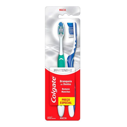 Escova Dental Colgate Whitening 2 Unidades Escova Dental Colgate Whitening 2 Unidades