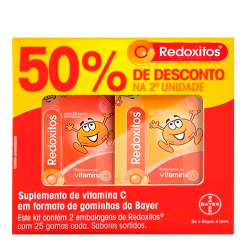 Kit Redoxitos 25 Gomas Mastigáveis 2 Unidades Sabor Sortido Kit Redoxitos 25 Gomas Mastigáveis 2 Unidades Sabor Sortido