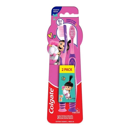 Escova Dental Infantil Colgate Smiles Agnes e Fluffy +6 anos 2 Unidades