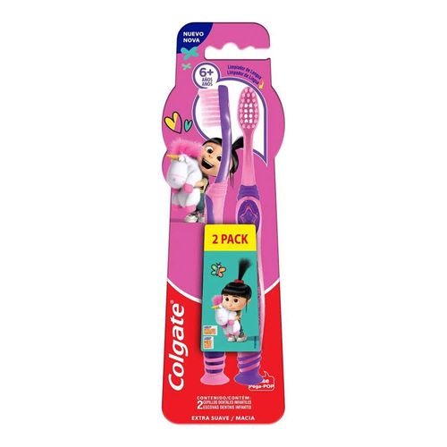 Escova Dental Infantil Colgate Smiles Agnes e Fluffy +6 anos 2 Unidades Escova Dental Infantil Colgate Smiles Agnes e Fluffy +6 anos 2 Unidades