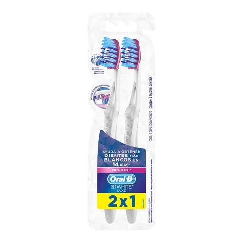 Escova Dental Oral-B 3D White Luxe Pro-Flex 2 Unidades Escova Dental Oral-B 3D White Luxe Pro-Flex 2 Unidades