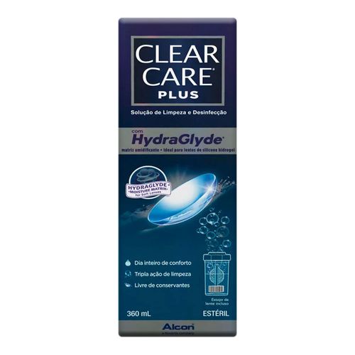 Solução para Lentes de Contato Clear Care Plus Novartis 360ml Solução para Lentes de Contato Clear Care Plus Novartis 360ml