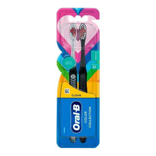 Escova Dental Oral-B Color Collection Macia 2 Unidades