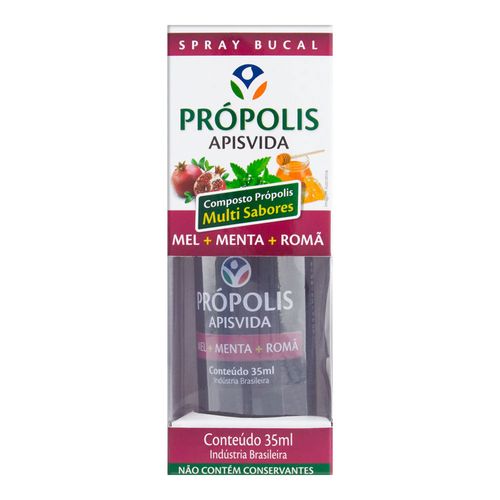Spray Própolis Apis Vida Multisabores Mel, Menta e Romã 35ml Spray Própolis Apis Vida Multisabores Mel, Menta e Romã 35ml