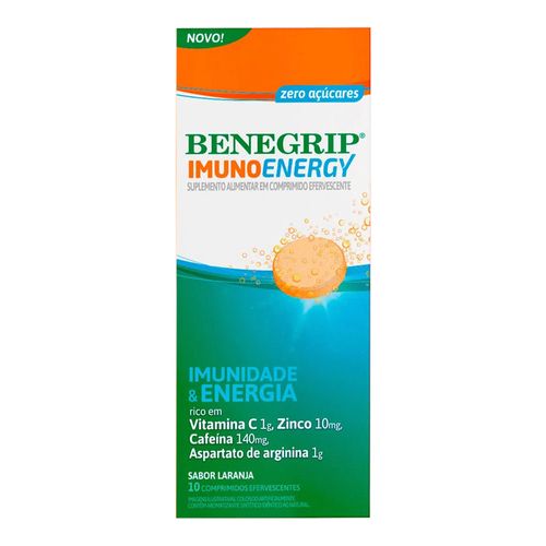 Suplemento Alimentar Benegrip Imuno Energy 10 Comprimidos Efervescentes Suplemento Alimentar Benegrip Imuno Energy 10 Comprimidos Efervescentes