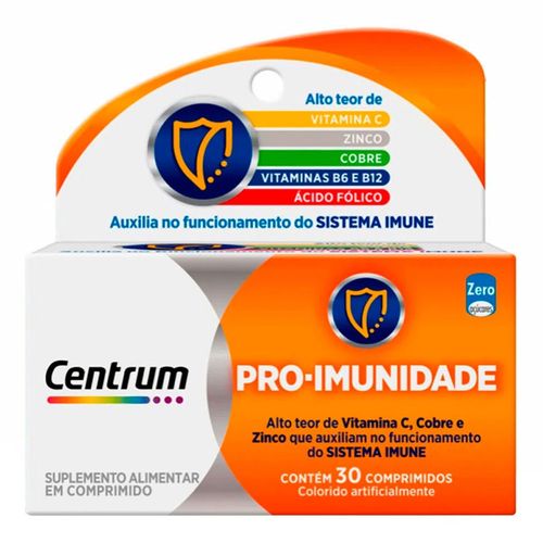 Suplemento Alimentar Centrum Pró Imunidade 30 Comprimidos Suplemento Alimentar Centrum Pró Imunidade 30 Comprimidos