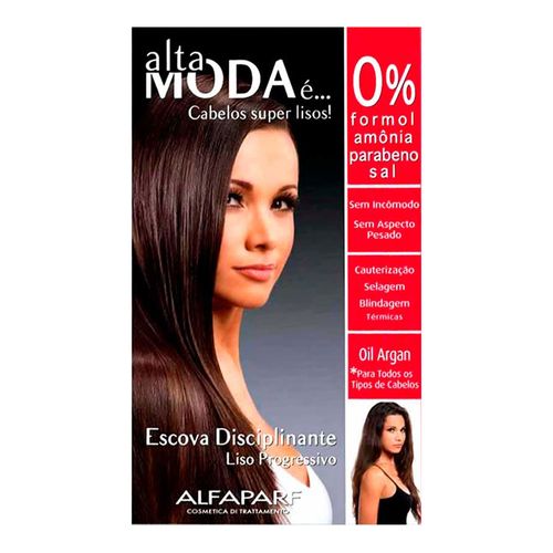 Escova Disciplinante Alta Moda Liso Progressivo Oil Argan Escova Disciplinante Alta Moda Liso Progressivo Oil Argan