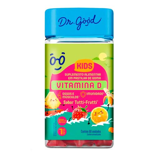 Suplemento Alimentar Dr Good Vitamina D Kids 60 Gomas Suplemento Alimentar Dr Good Vitamina D Kids 60 Gomas