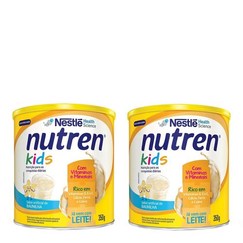 Suplemento Alimentar Nestlé Nutren Kids Baunilha 350g 2 Unidades Suplemento Alimentar Nestlé Nutren Kids Baunilha 350g 2 Unidades