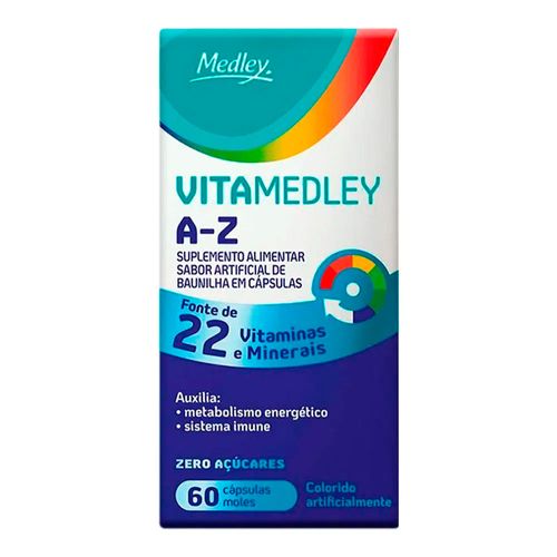Suplemento Alimentar VitaMedley A-Z 60 Cápsulas Suplemento Alimentar VitaMedley A-Z 60 Cápsulas