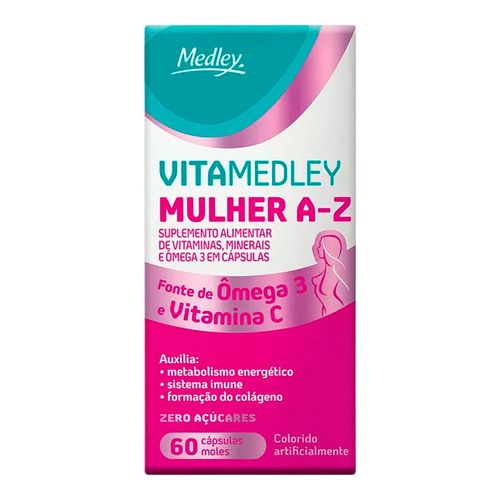 Suplemento Alimentar VitaMedley Mulher 60 Cápsulas Suplemento Alimentar VitaMedley Mulher 60 Cápsulas
