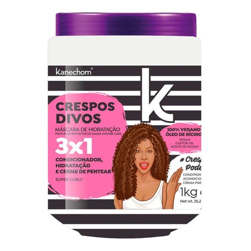 Creme de Tratamento Capilar Kanechom 3 em 1 Super Crespo 1Kg Creme de Tratamento Capilar Kanechom 3 em 1 Super Crespo 1Kg