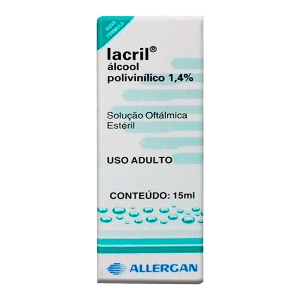 Colírio Lubrificante Lacril 14mg/ml 15ml