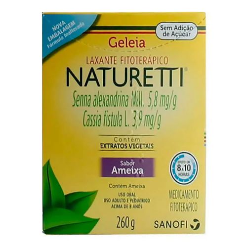 Laxante E Fitoterápico Naturetti 5,8Mg/G + 3,9Mg/G 260G