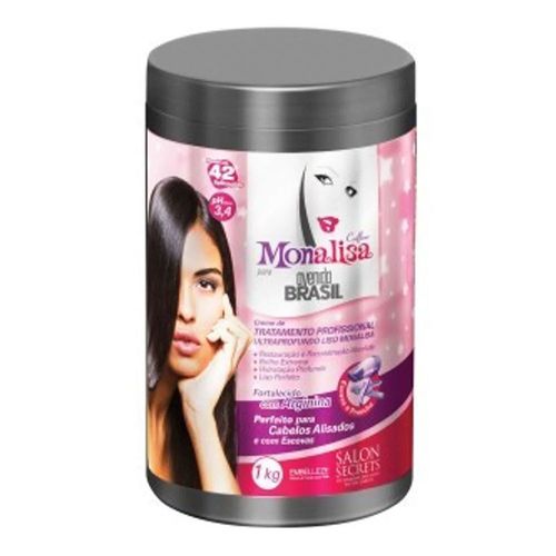 Creme de Tratamento Liso Monalisa Salon Secrets 1kg Creme de Tratamento Liso Monalisa Salon Secrets 1kg