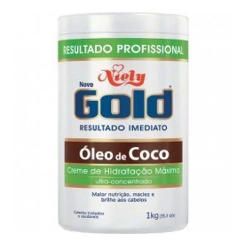 Creme de Tratamento Niely Gold Óleo de Coco 1kg Creme de Tratamento Niely Gold Óleo de Coco 1kg
