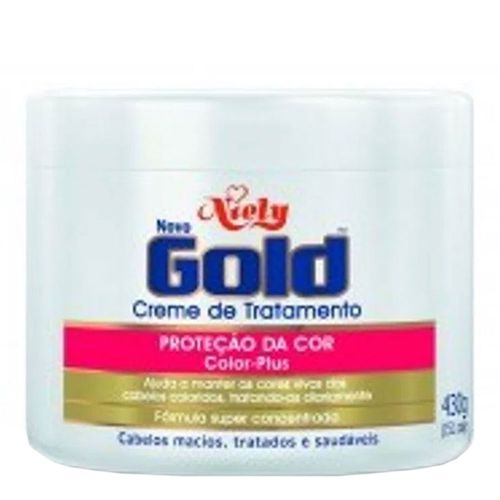 Creme de Tratamento Niely Gold Proteção da Cor 430g Creme de Tratamento Niely Gold Proteção da Cor 430g