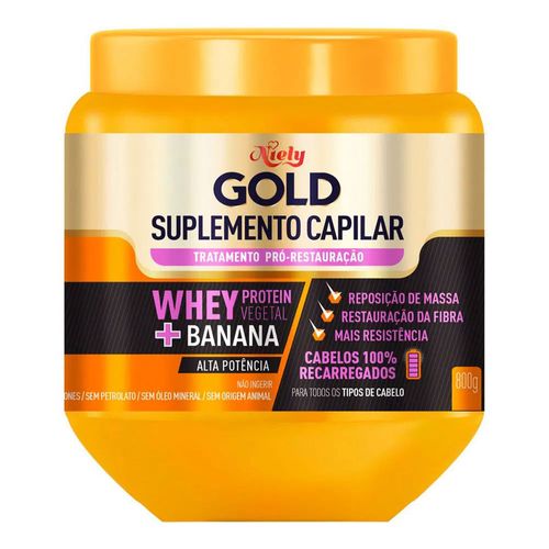 Creme de Tratamento Niely Gold Suplemento Capilar Pró Restauração 800g Creme de Tratamento Niely Gold Suplemento Capilar Pró Restauração 800g