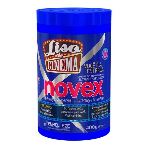 Creme De Tratamento Novex Liso De Cinema 400g Creme De Tratamento Novex Liso De Cinema 400g