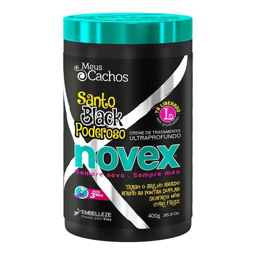 Creme De Tratamento Novex Santo Black Poderoso 400g Creme De Tratamento Novex Santo Black Poderoso 400g