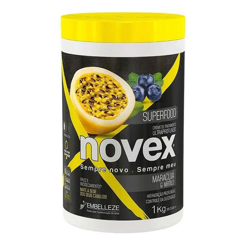 Creme de Tratamento Novex Superfood Maracujá e Mirtilo 1Kg Creme de Tratamento Novex Superfood Maracujá e Mirtilo 1Kg