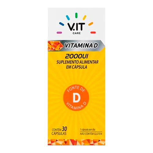 V.IT CARE Vitamina D 2.000ui 30 Cápsulas V.IT CARE Vitamina D 2.000ui 30 Cápsulas