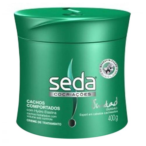 Creme de Tratamento Seda Cachos Comportados 400gr Creme de Tratamento Seda Cachos Comportados 400gr