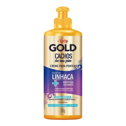 Creme para Pentear Niely Gold Cachos do Seu Jeito 250g Creme para Pentear Niely Gold Cachos do Seu Jeito 250g