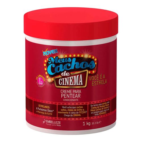 Creme Para Pentear Novex Meus Cachos de Cinema 1kg Creme Para Pentear Novex Meus Cachos de Cinema 1kg