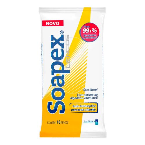 Lenços Umedecidos Soapex C/10 Unidades