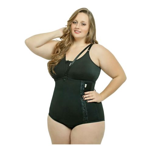 Cinta abdominal com colchete lateral plus size reforça único bege 2003PS Macom Cinta abdominal com colchete lateral plus size reforça único bege 2003PS Macom
