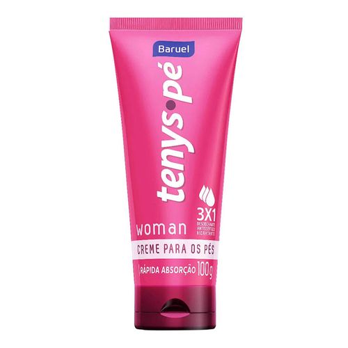 Creme Desodorante Tenys Pé 3 em 1 Woman Feminino 100g Creme Desodorante Tenys Pé 3 em 1 Woman Feminino 100g