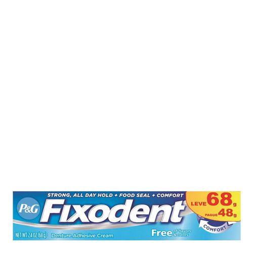 Creme Fixador de Dentadura Fixodent Free 68g Creme Fixador de Dentadura Fixodent Free 68g